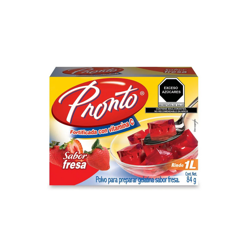 Gelatina Pronto sabor Fresa 84g.