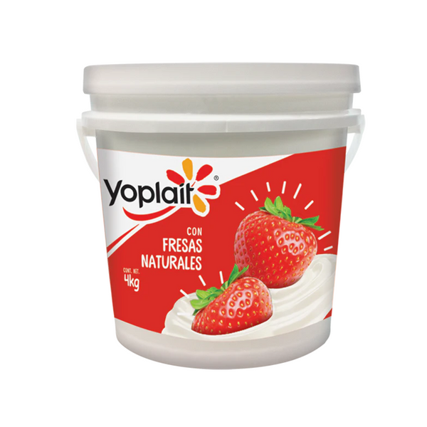 Yoghurt Fresas naturales Yoplait 4kg.