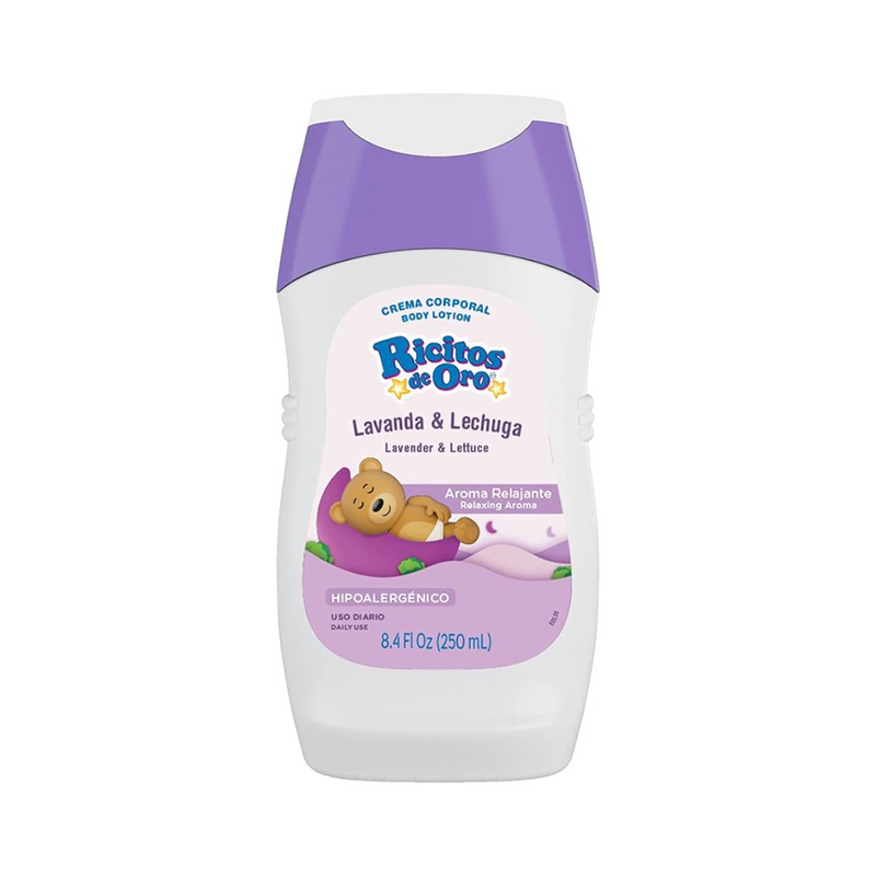 Crema corporal Ricitos De Oro lavanda y lechuga 250 ml