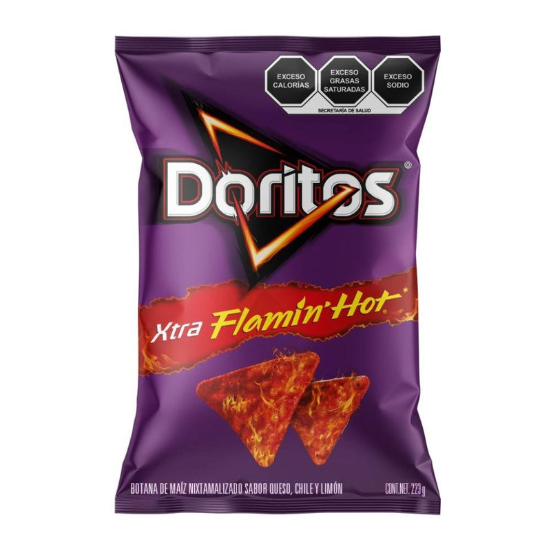 Doritos Xtra Flaming Hot Cont. 223g.