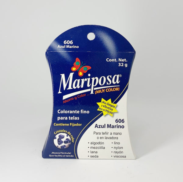 Colorantes Mariposa 606 Azul marino 32g.