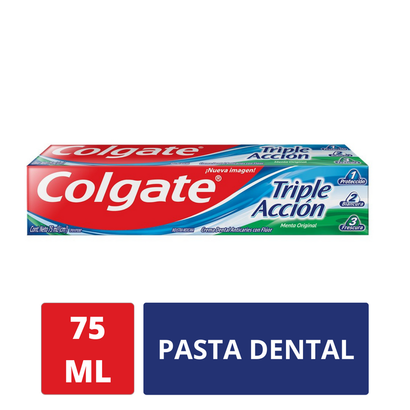 Pasta dental Colgate Triple accion Menta original 75ml
