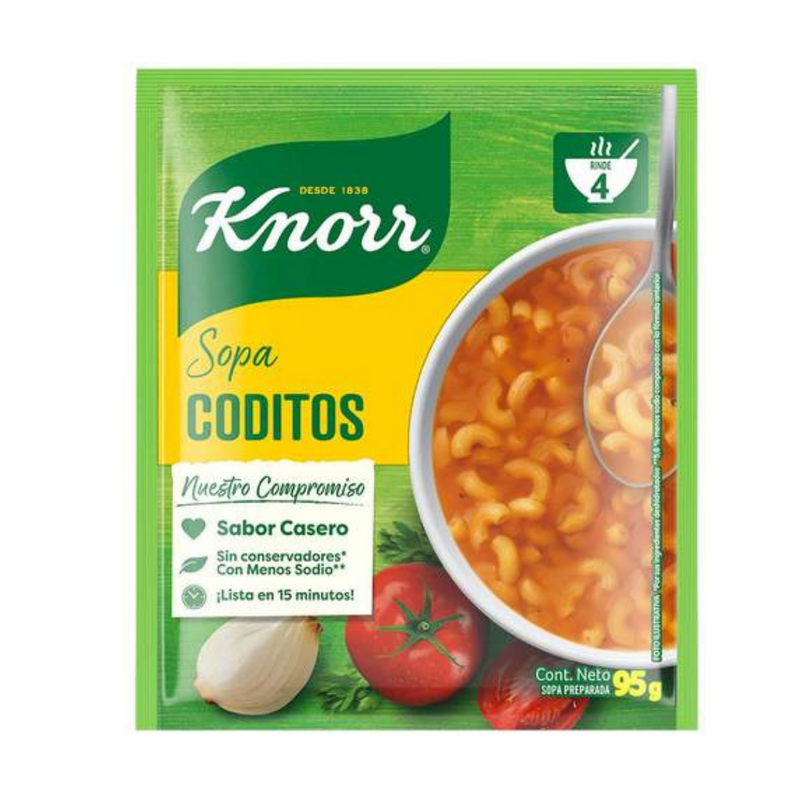 Sopa de coditos knorr 95g.