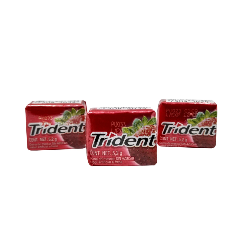 Chicle Trident fresa Cont. 5,2g.