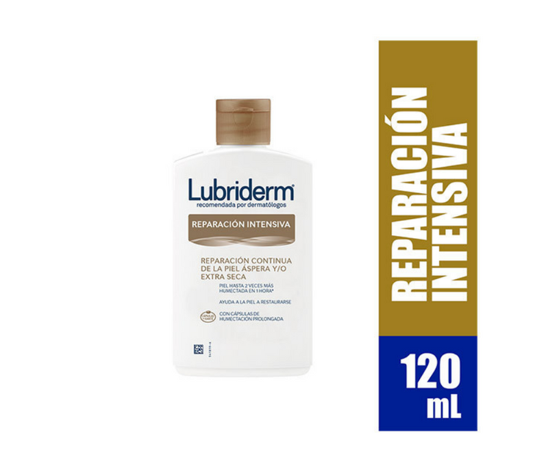 Crema Corporal Lubriderm Reparación Intensiva  Piel Seca Cont. 120ml.