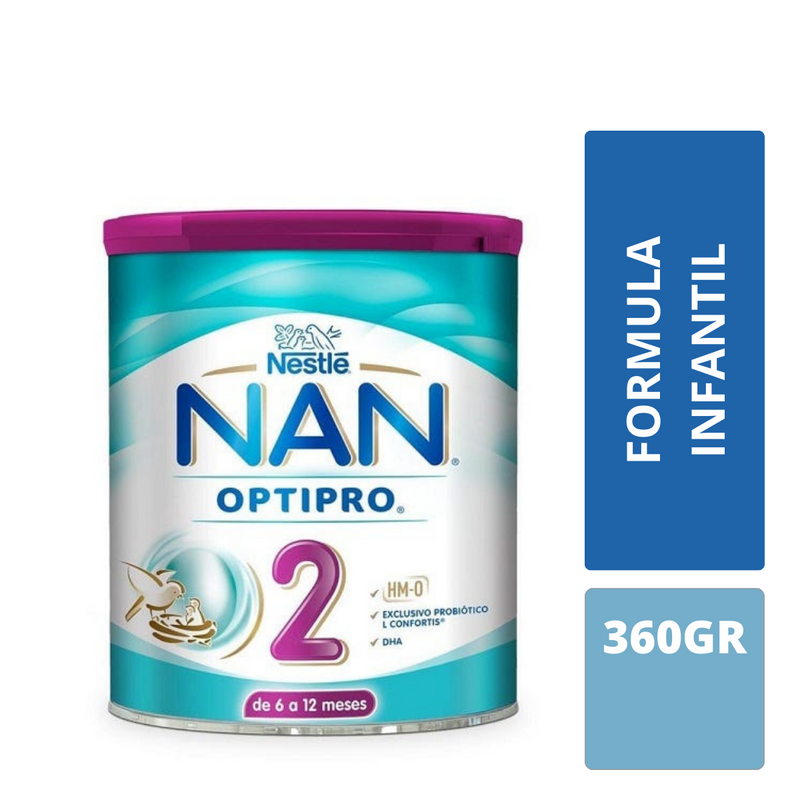 Fórmula Infantil NAN 2 Optipro, de 6 a 12 Meses, 360gr