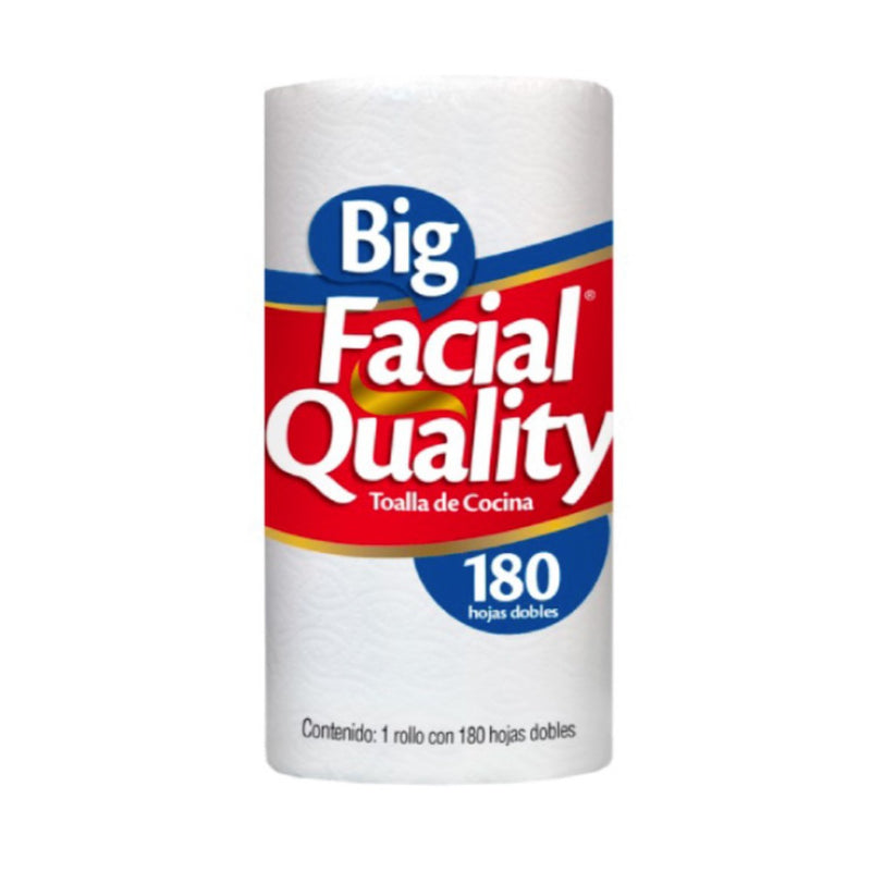 Servitoalla de Cocina Big Facial Quality cont. 1 rollo c/180hojas dobles.