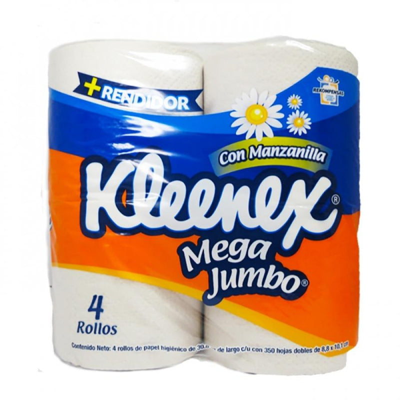 Papel Higienico Kleenex Mega Jumbo 4pz 350hojas
