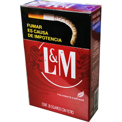 Cigarros L&M rojos c/20pz.