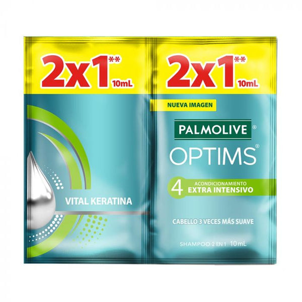 Shampoo 2en1 Palmolive Optims Cont. 10ml.