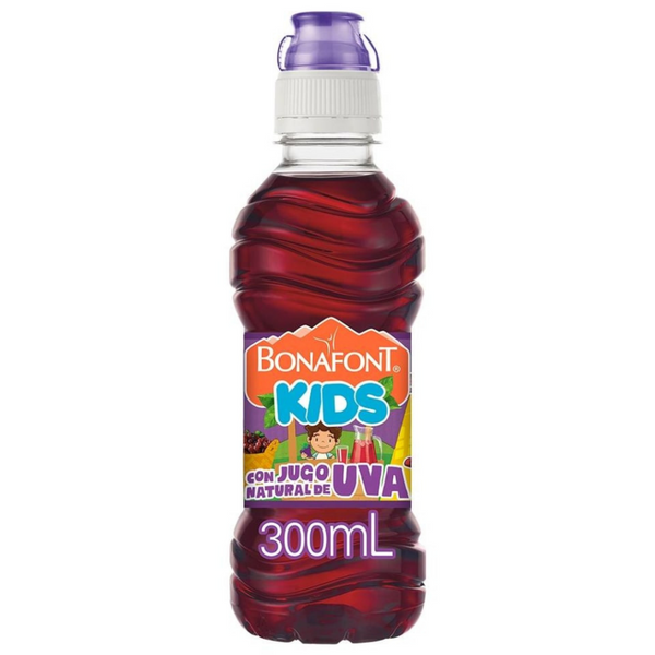 Agua Bonafont Kids con jugo natural de uva 300 ml