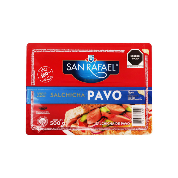 Salchicha San Rafael De Pavo 500 gr