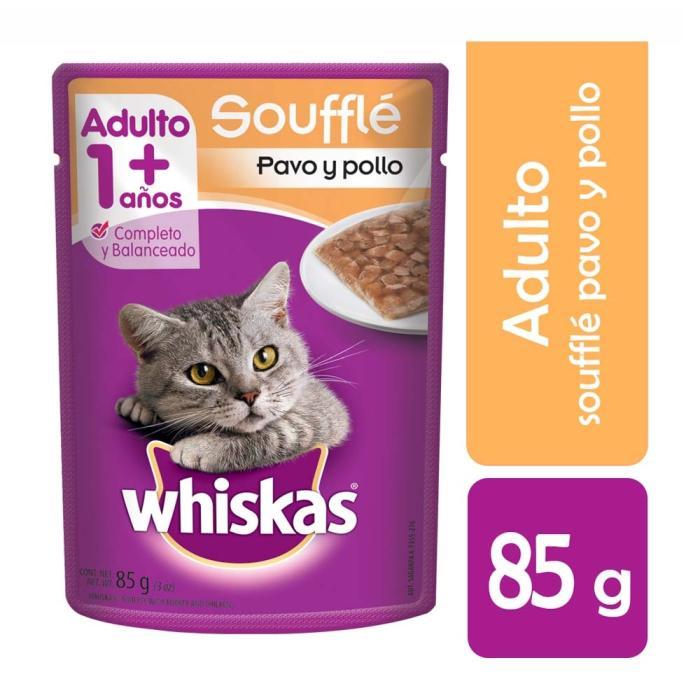 Alimento para gato Whiskas pavo y pollo 85g