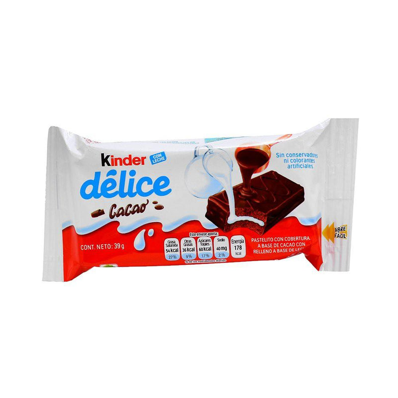 Pastelito Kinder Delice 10pz de 39gr