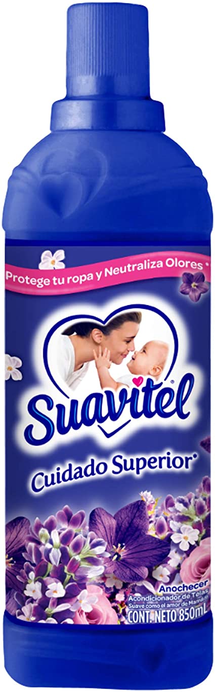 Suavizante de telas Suavitel Cuidado superior Anochecer Cont. 850ml.