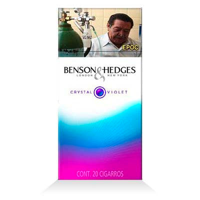 Cigarros Benson & Hedges crystal violet c/20pz.