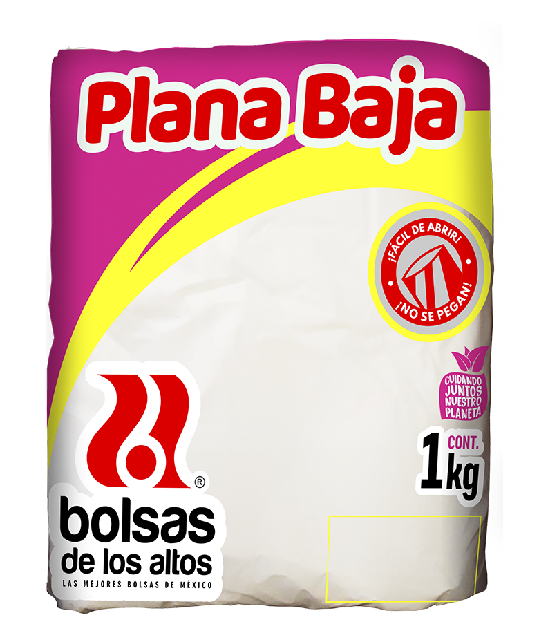 Bolsa Plana Baja 20x30 De los altos 1kg.