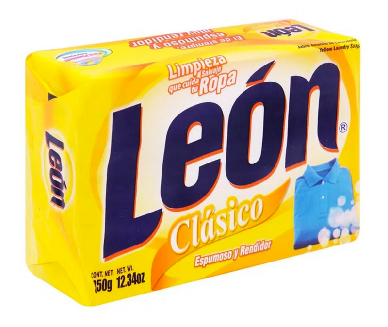 Jabon de lavanderia Leon clasico Cont. 350gr.