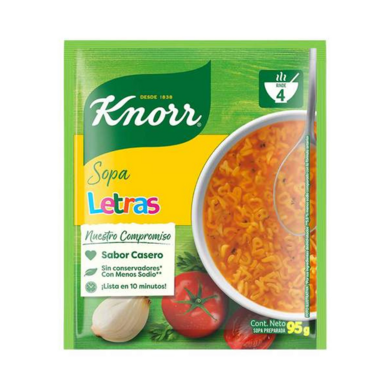 Sopa de letras knorr 95g.