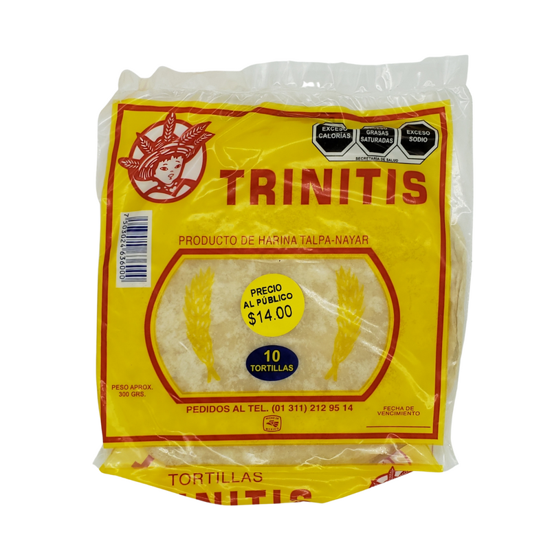 Tortillas de Harina Trinitis Cont. 10pz. 300gr.