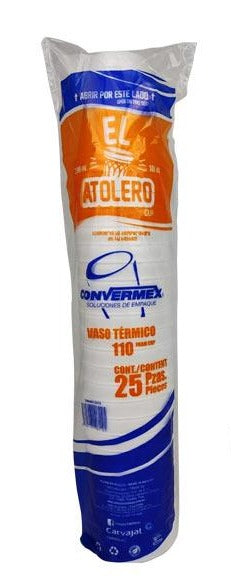 Vaso Termico 10 oz. convermex Cont. 25pz.