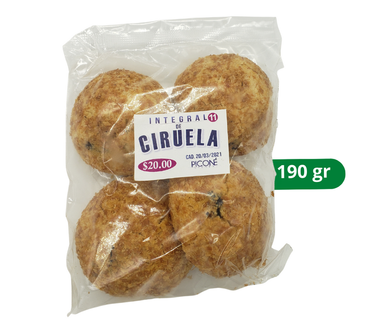 Galleta integral Ciruela Picone 190gr