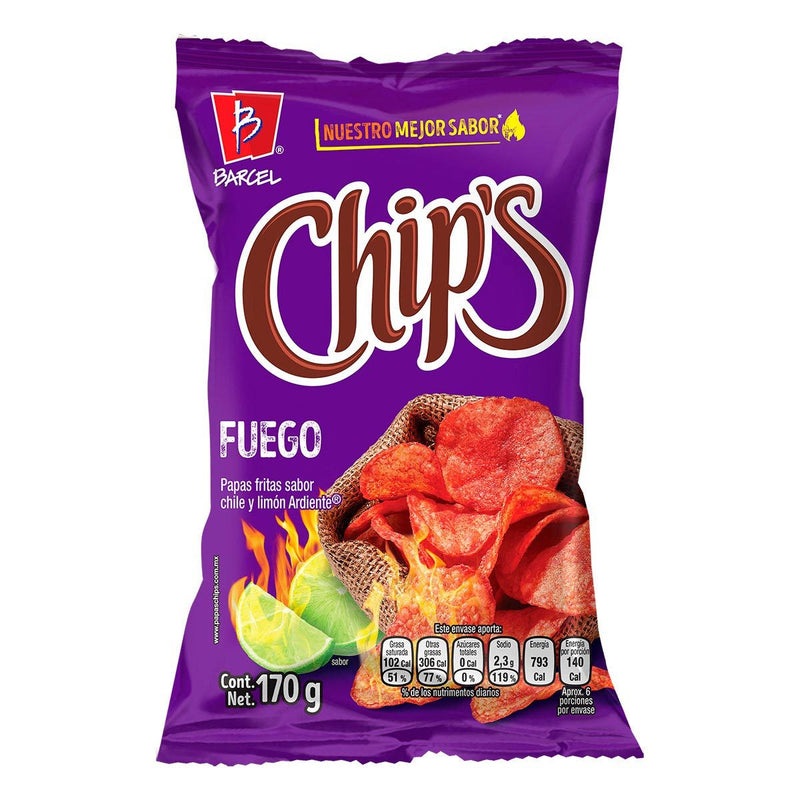 Chips Fuego Barcel Cont. 170g.