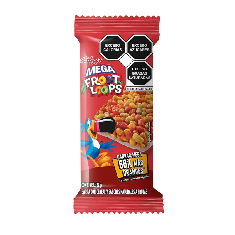 Mega Froot Loops Barra Kellogg's 37g.