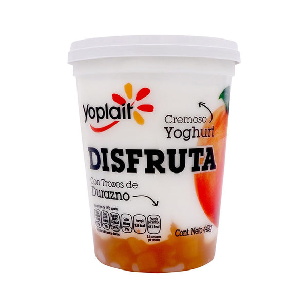 Yoghurt Durazno Disfruta Yoplait 442g.