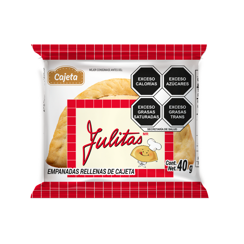 Julitas empanada de cajeta 40g 1pieza.