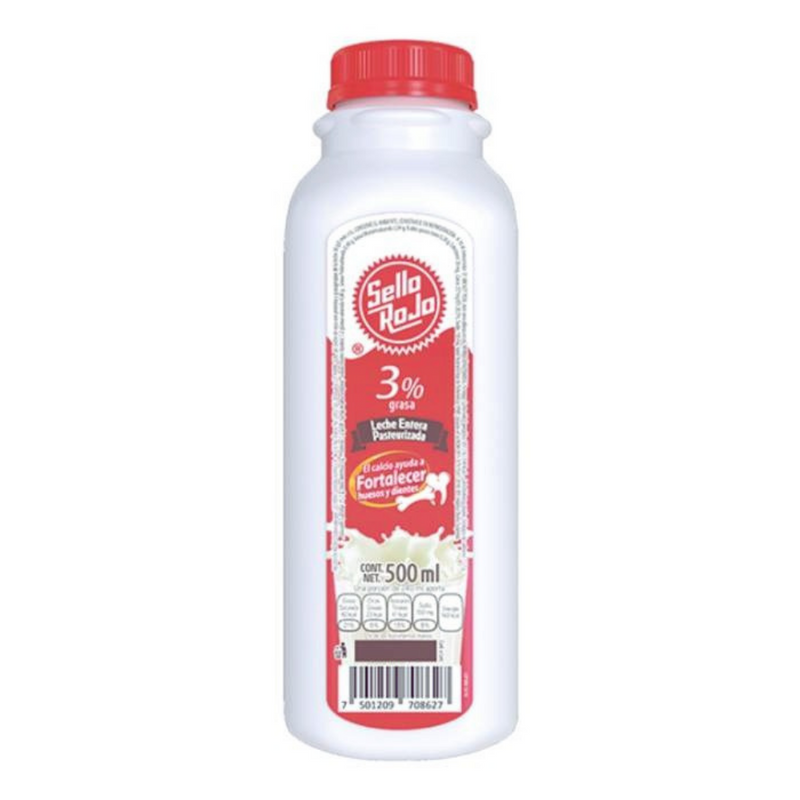 Leche Entera Sello Rojo 500ml.