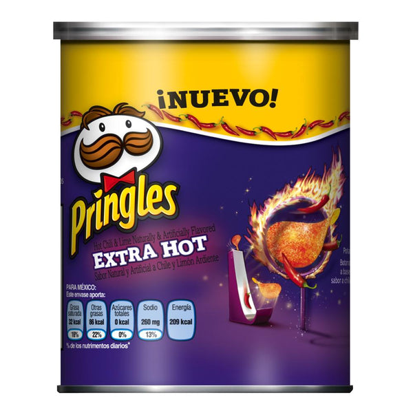 Papas Pringles Extra Hot Cont. 40g