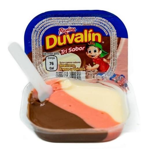 Duvalin Sabor Avellana, fresa y vainilla Cont. 10g.