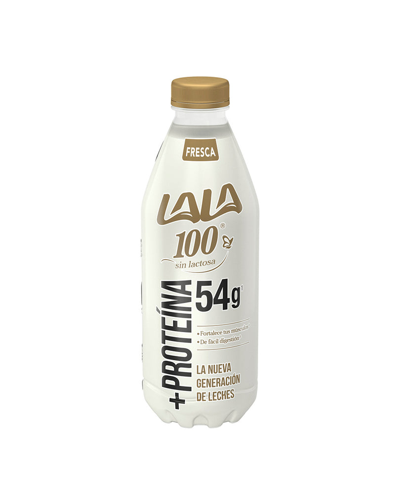 Leche fresca Lala 100 sin lactosa parcialmente descremada +proteína 1lt.