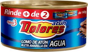 Atun dolores en agua en lata Cont. 1pz. 295g.