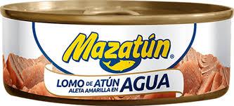 Atun mazatun en agua en lata 130gr