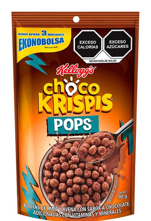 Cereal Choco Krispis Pops bolsa Kellogg's 90g.