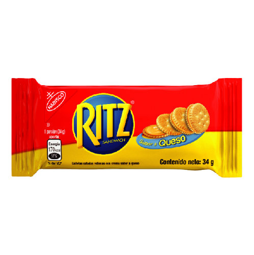 Galletas Ritz Queso Cont. 34g.