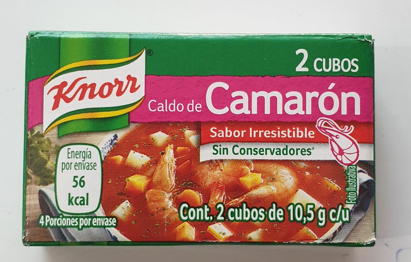 Caldo de camarón Knorr 2 cubos de 10,5g. c/u