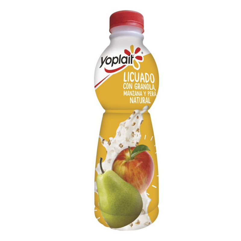 Yoghurt licuado Manzana, Pera, Avena y Nuez Yoplait 470g.