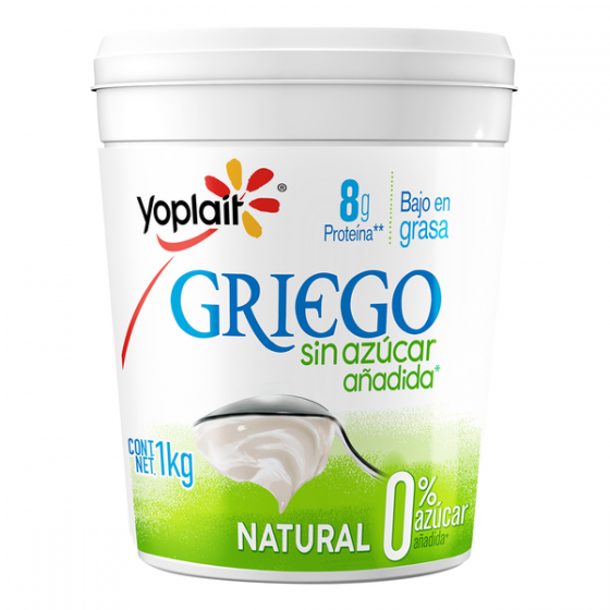 Yoghurt Natural Griego Sin azucar Yoplait 1kg.