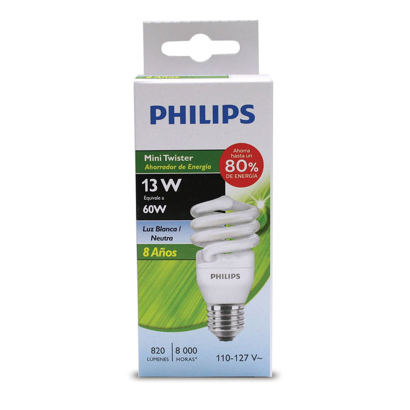 Foco ahorrador Philips luz blanca 13w