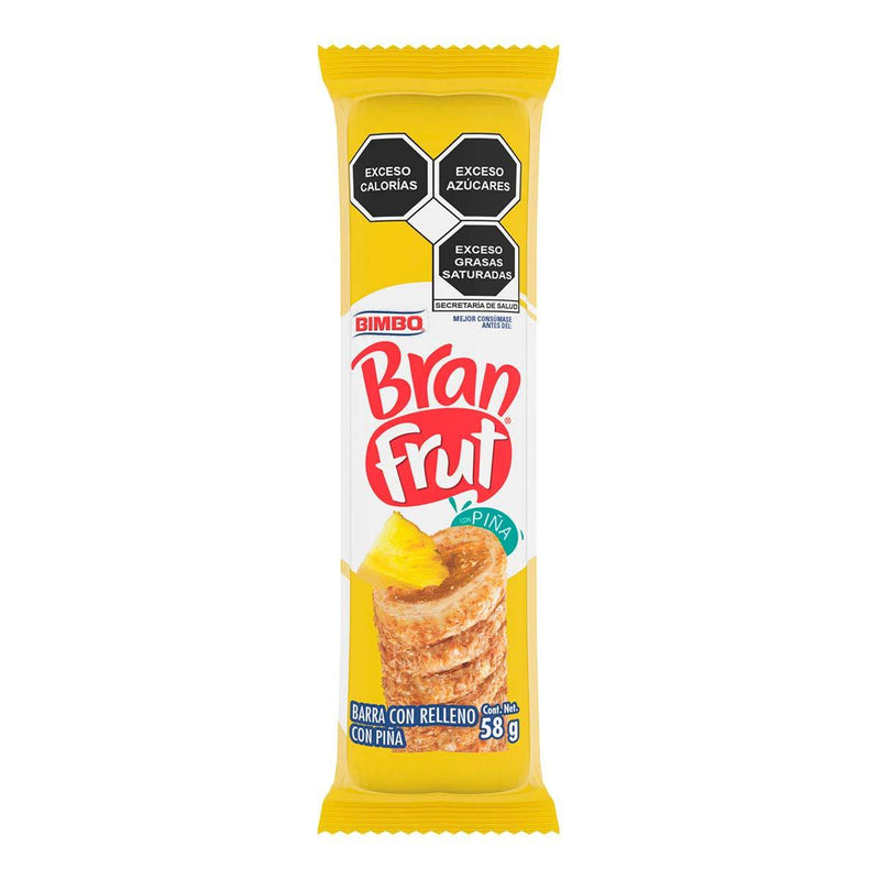 Barra Bran frut Piña Bimbo 58g.