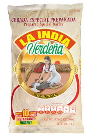 Polvo para preparar cebada la india verdeña 500gr