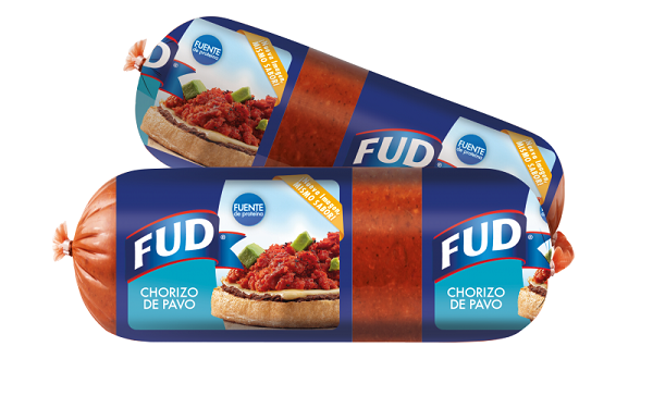 Chorizo de pavo  y cerdo FUD 400g.