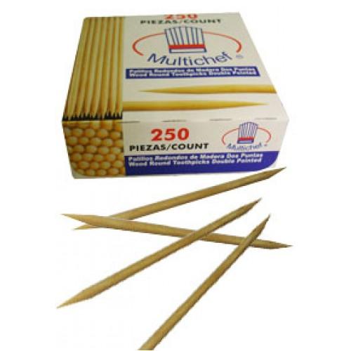 Palillos de madera multichef 250pz