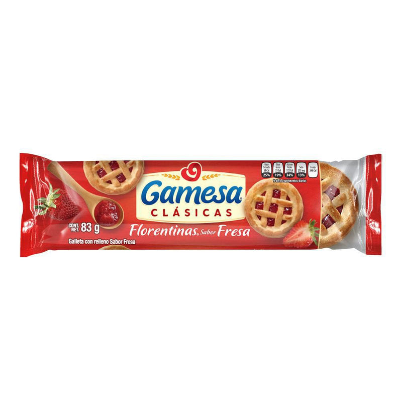 Galletas Florentinas Gamesa fresa Cont. 83g.