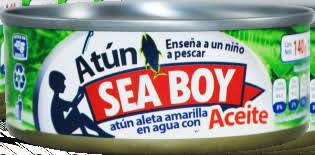 Atún sea boy en aceite en lata Cont. 1pz. 140g.