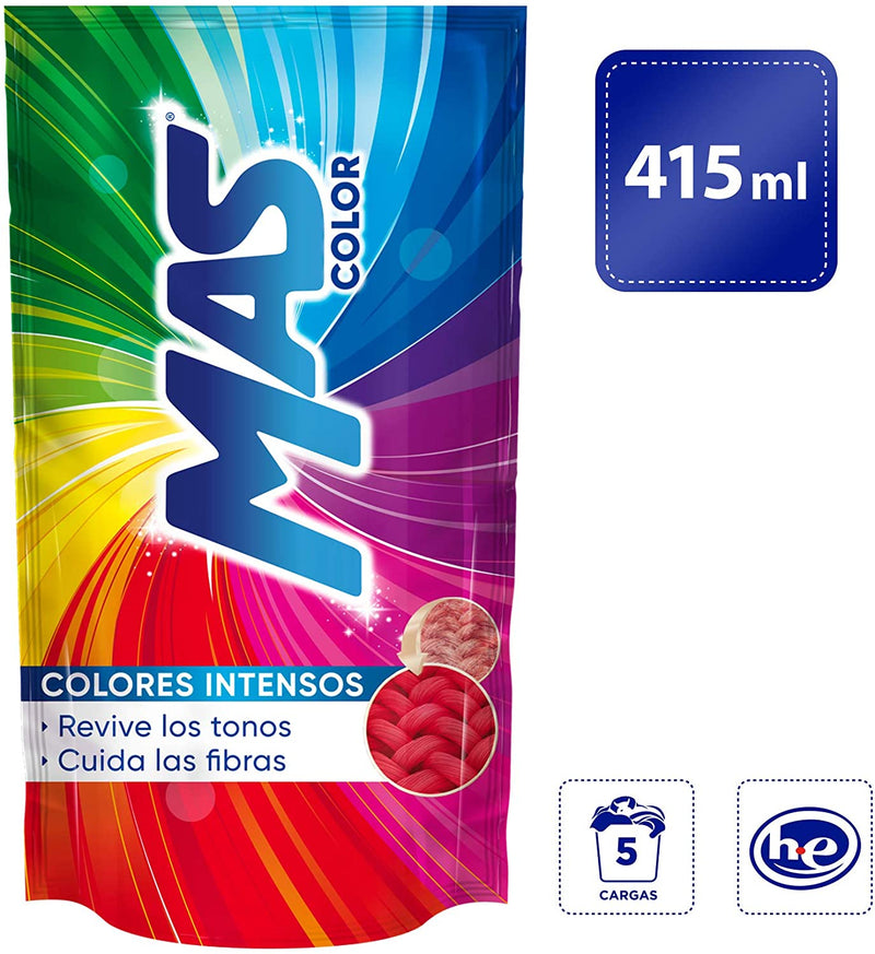 Detergente Mas Color liquido Cont. 415ml.
