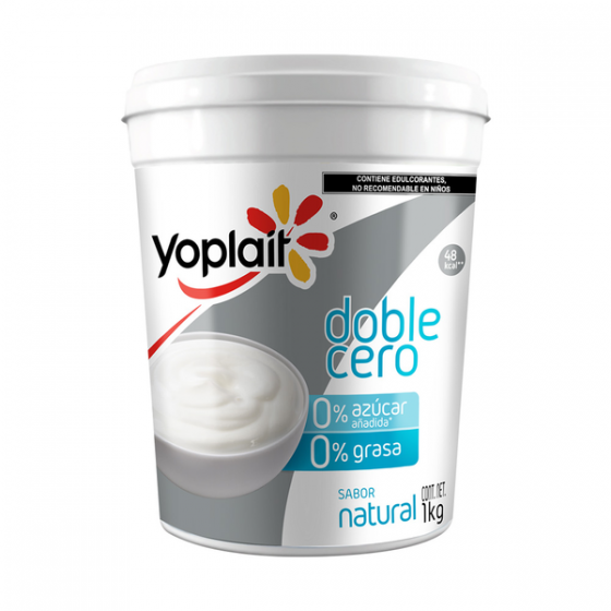 Yoghurt Natural Doble cero Yoplait 1kg.